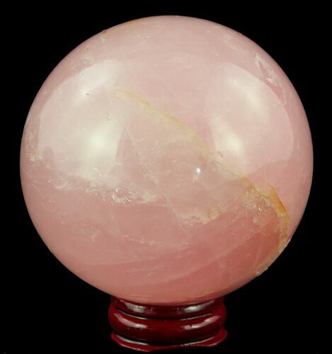 Polished Rose Quartz Sphere - Madagascar #52385
